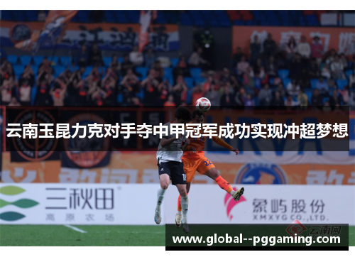 云南玉昆力克对手夺中甲冠军成功实现冲超梦想